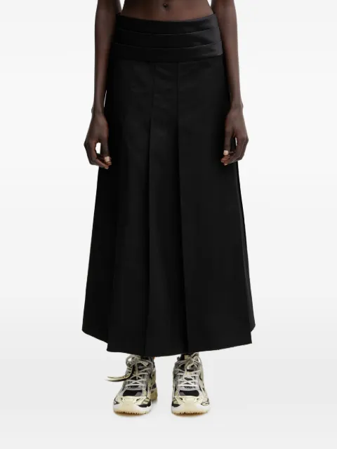 Undercover pleated maxi skirt Black UP1F160