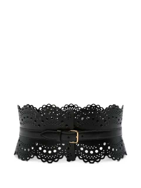 Alaïa Vienne laser-cut belt Black AA1C082GI251
