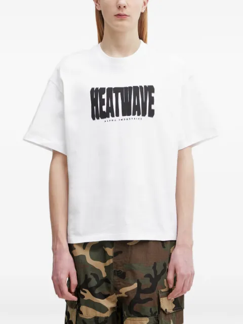 Alpha Industries Heatwave logo-print T-shirt White 766023