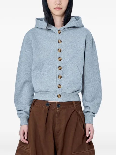 Abra button-front hoodie Grey SS26WW08013
