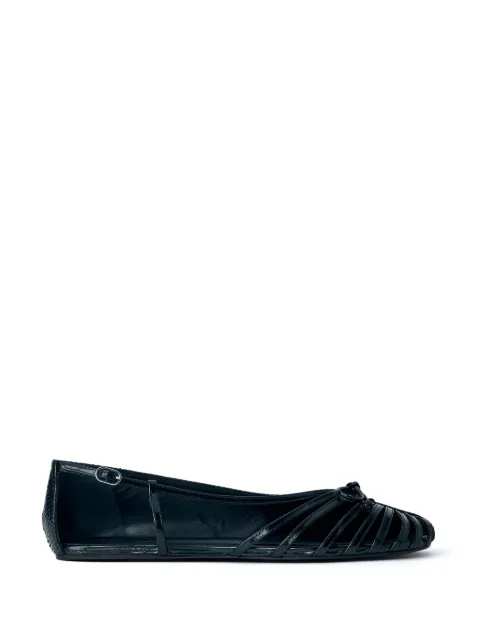 Abra strappy open-toe ballet flats Black SS26FF03011