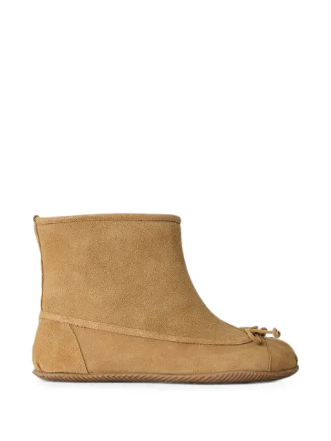 Abra bow-detail suede ankle boots Neutrals SS26FF12460