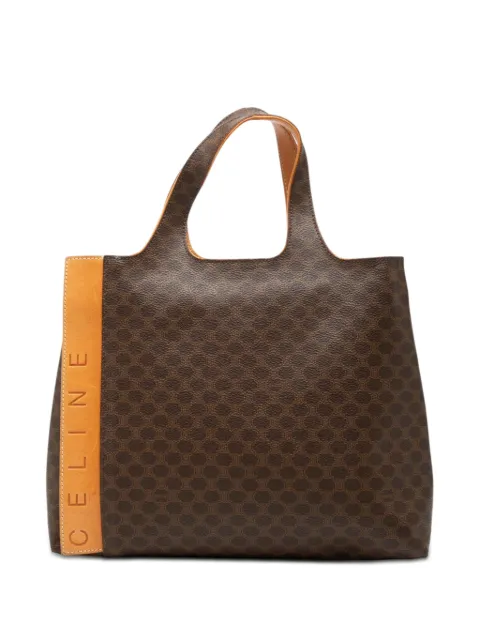 Celine Pre-Owned 2000 Macadam Coated Canvas tote bag Brown 8BXR9PG7N4VEHKWO