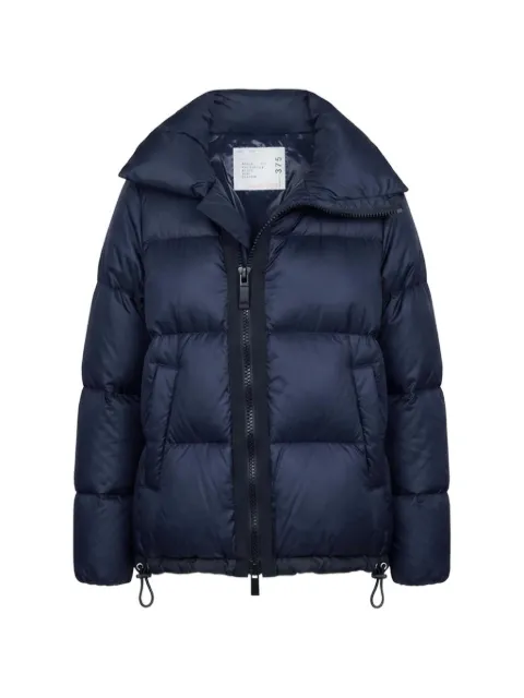 sacai quilted funnel-neck puffer jacket Blue SCW375