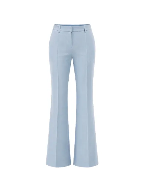 Barbara Bui pressed-crease flared trousers Blue H1617HEB05