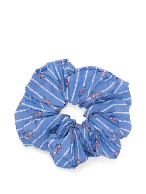 ETRO floral-print striped scrunchie Blue WF6D0006AC11I