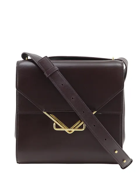 Bottega Veneta Pre-Owned 2012-2026 Leather The Clip crossbody bag Purple UPPA0LYGRCINUPLI