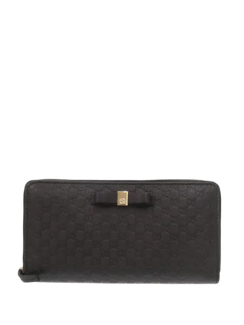 Gucci Pre-Owned 2000-2015 Microguccissima Zip Around Wallet long wallets Black QUSRKOA0ZI6KM0CP