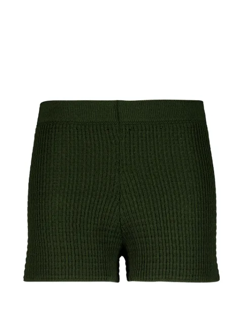 Haight Lou textured-stitch knit mini shorts Green 03100111