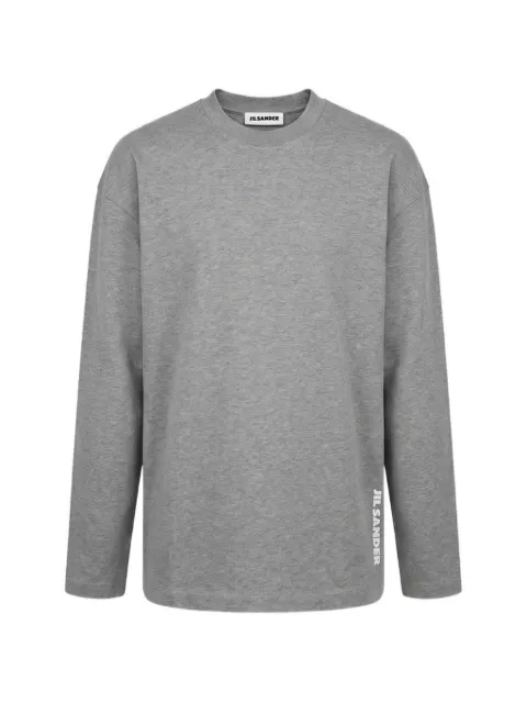 Jil Sander long-sleeve cotton T-shirt Grey J02GC0174J20399