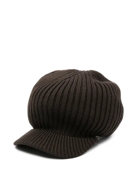 adidas x Wales Bonner ribbed-knit peaked hat Brown 7701565