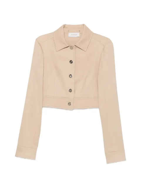 Sportmax cropped button-up jacket Neutrals 26220460816