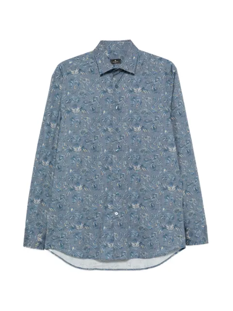 ETRO paisley-print long-sleeve shirt Blue MRIB000199SAE1E
