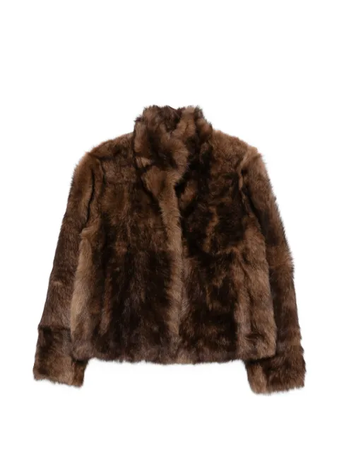 Yves Salomon shearling jacket Brown 27WYV61855TOS1