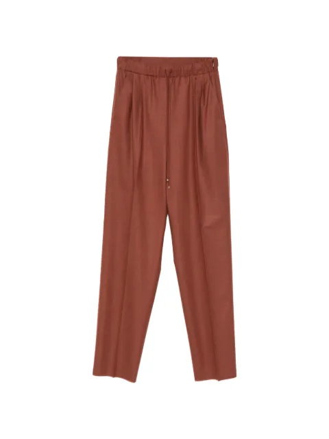 Max Mara drawstring straight-leg trousers Brown 2621136221600
