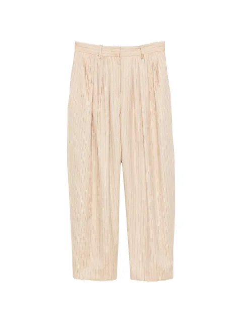 ISABEL MARANT Janice pinstripe-pattern tailored trousers Neutrals PA0613FCD3F01I
