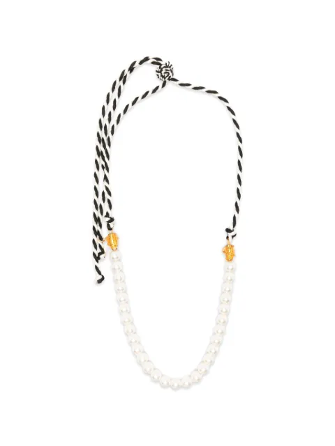 Forte Forte braided glass-bead necklace White 15167MYJEWEL