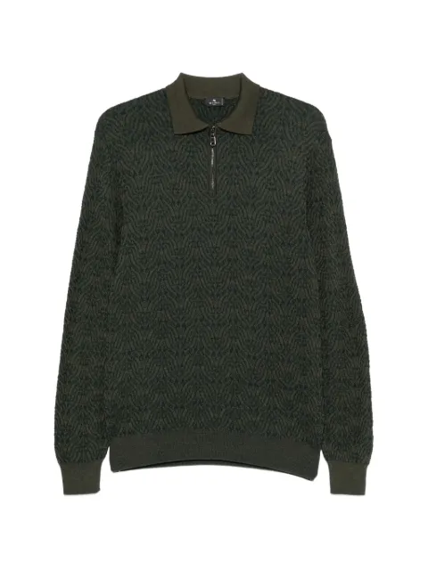 ETRO polo-collar sweater Green MRKN0012AE11W