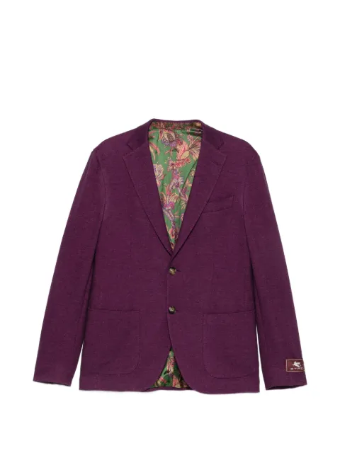 ETRO single-breasted blazer Purple MRCA002999JTJ13