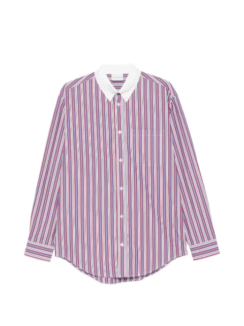 Drôle De Monsieur striped long-sleeve shirt Red MSH240CO330