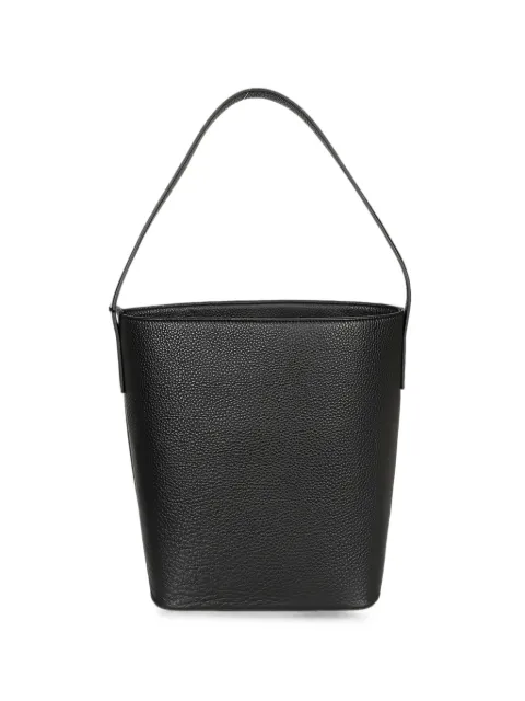 mizuiro ind medium leather bucket bag Black 128B005