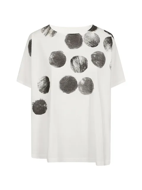 MOYURU dot-print T-shirt White 261018