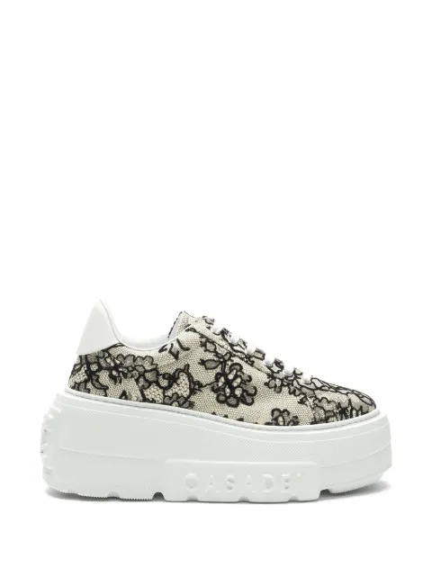 Casadei Nexus Pandora floral-lace sneakers White 2X144C0701C3100