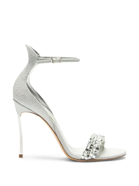 Casadei Cappa Blade crystal-embellished sandals Silver 1L481C100MC3073