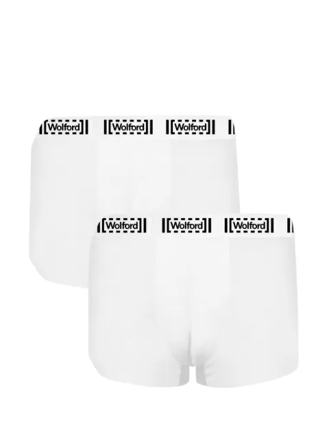 Wolford Pure logo-waistband boxer briefs White 516147526