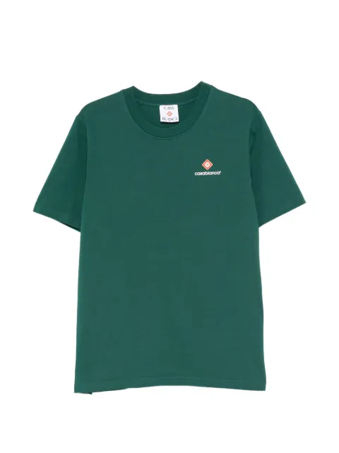 Casablanca logo-print T-shirt Green MPF26JTS001