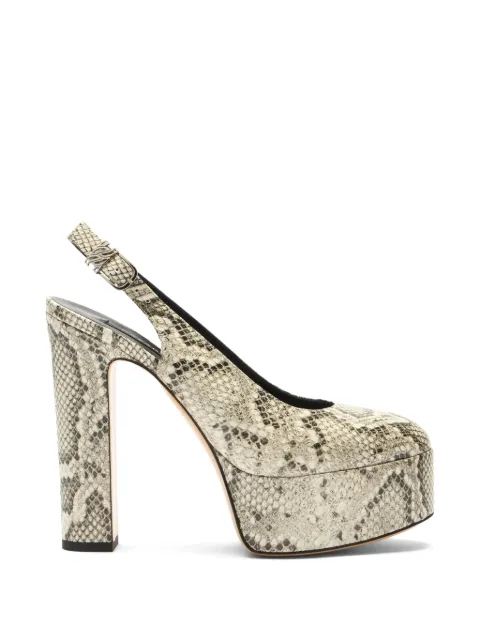 Casadei Patty python-print platform pumps Neutrals 1G659A1301BASIL