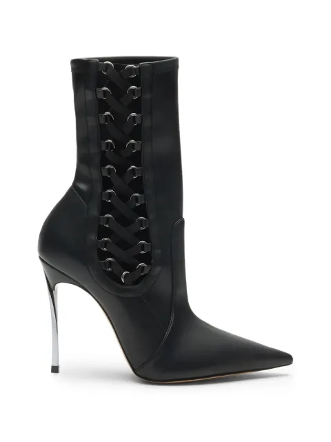 Casadei Superblade Tempest lace-up ankle boots Black 1R559C100MC2231