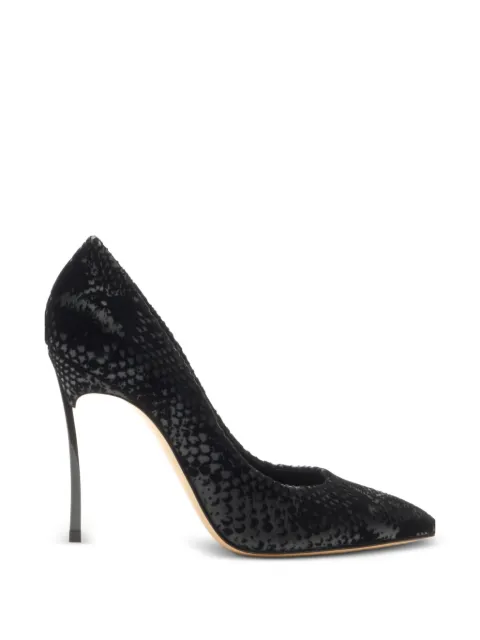 Casadei Blade Kitana python-effect pumps Black 1F076C100TKITANZZZZ