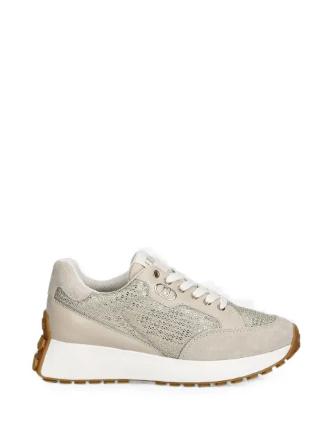 LIU JO suede-trim panelled sneakers Neutrals BA6041PX064