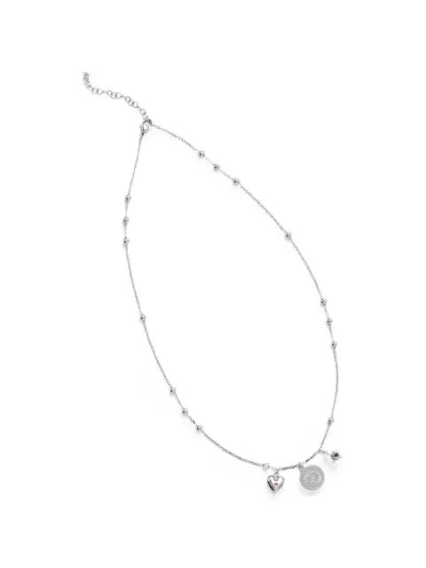LIU JO charm-detail beaded necklace Silver LJ3159