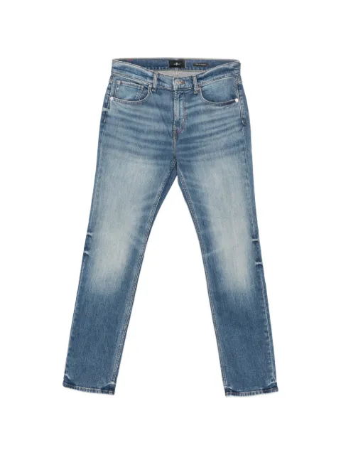 7 For All Mankind faded whiskered jeans Blue 7T4D0K85
