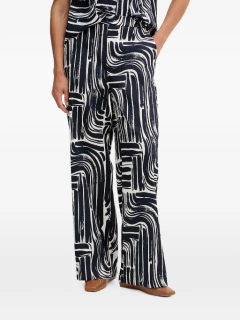 Joseph Ribkoff abstract-print palazzo pants Blue 262165