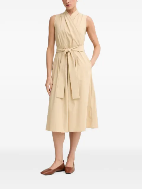 Joseph Ribkoff belted wrap-style midi dress Neutrals 262244