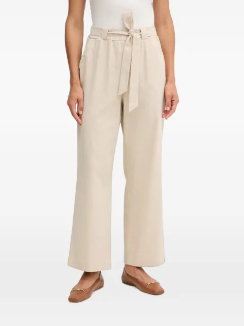 Joseph Ribkoff belted straight-leg trousers Neutrals 262040