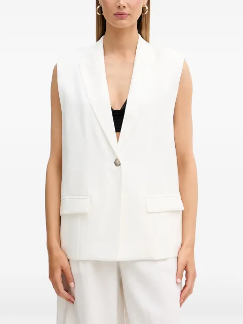 VICOLO single-breasted waistcoat White TAB0036