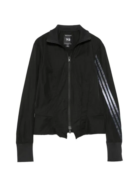 Y-3 GRD 3S NYL TT stripe-detailing zip-up jacket Black KS1391