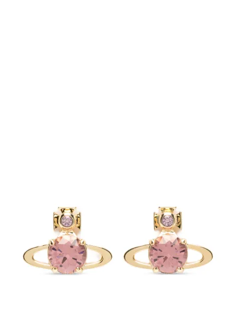 Vivienne Westwood large Reina crystal-embellished earrings Gold 6201037602R238