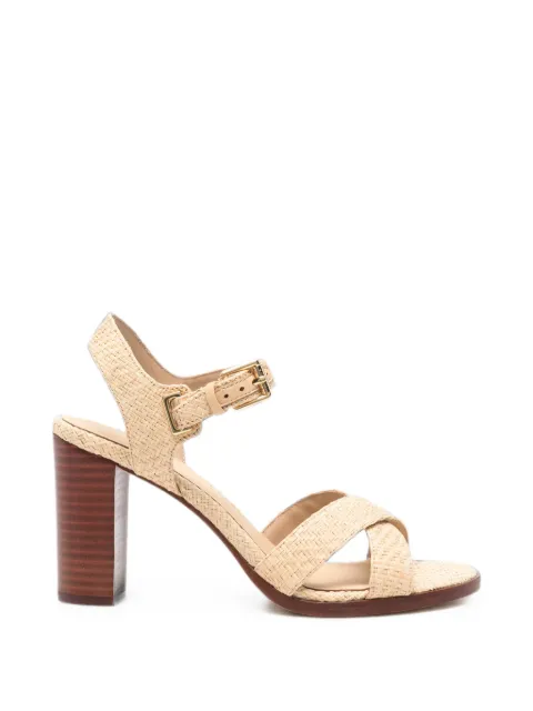 Lauren Ralph Lauren Emeryn crossover-strap heeled sandals Neutrals 802P10406001