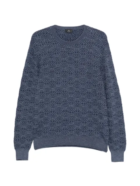 ETRO crew-neck sweater Blue MRKF0080AE11W
