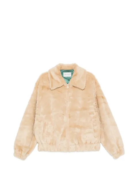 Drôle De Monsieur Not From Paris Madame faux-fur coat Neutrals ICT122PC004