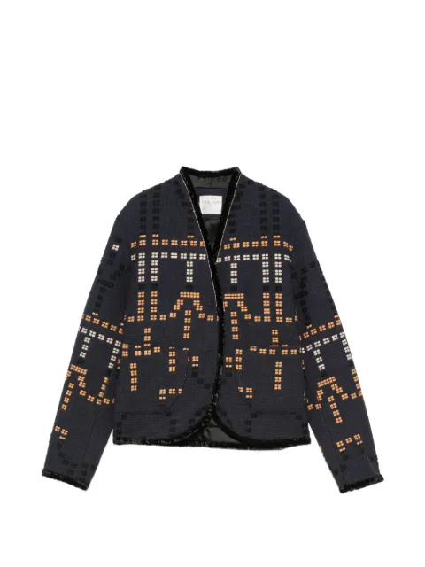Forte Forte Samarcanda jacquard jacket Blue 15004MYCOAT