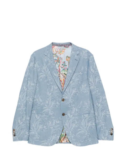 ETRO paisley-print blazer Blue MRCA007599TT21B