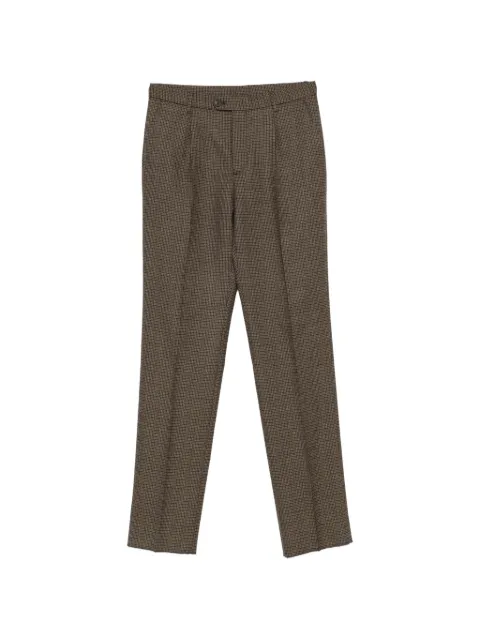 ETRO pleated-front tailored trousers Brown MREA000199TT21B