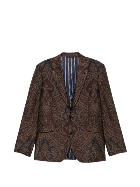 ETRO paisley-print blazer Black MRCA007599TJB1B