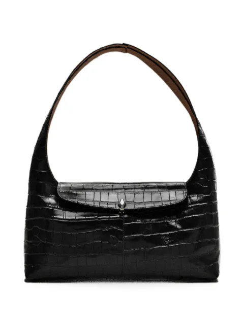 ETAIRE croc-effect Cushion shoulder bag Black 102001009